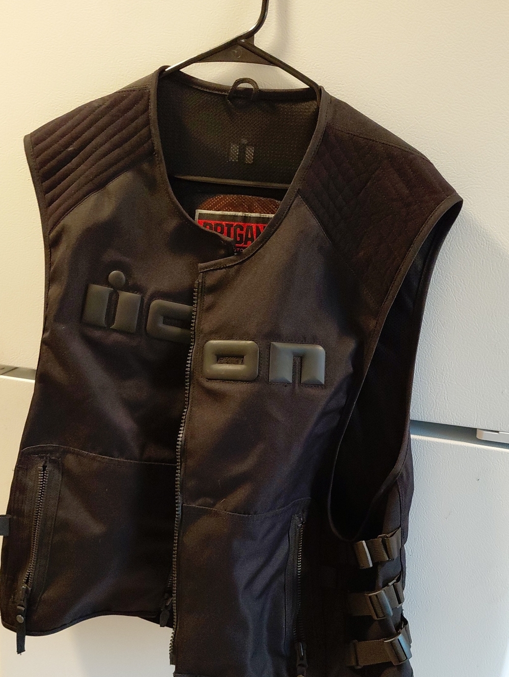 ICON Black Men's Protective Motorcycle Vest